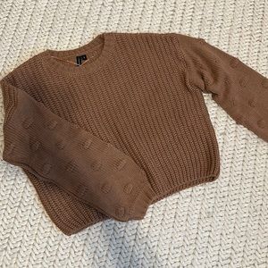 MOON & MADISON Knit Sweater Tan Color Size S